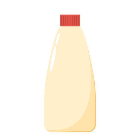 Mayonnaise bottle isolated. Illustration of mayonnaise bottle container.のイラスト素材