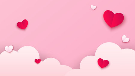 Valentine's Day Labels and Badges Vector Illustration. Sale sticker, invitation, frames and isolated.のイラスト素材