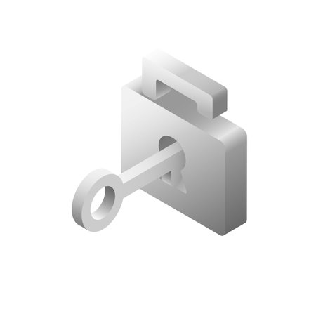 The key to unlock the lock created from Vectorのイラスト素材