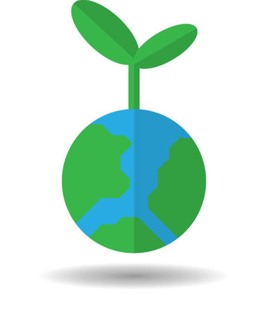 The tree that grows on the earth.のイラスト素材