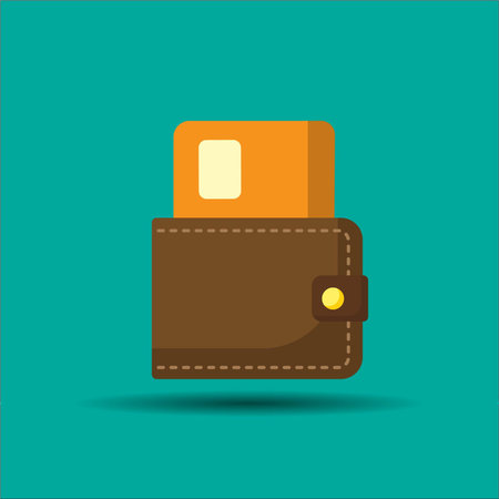 Wallet with only credit cards.のイラスト素材