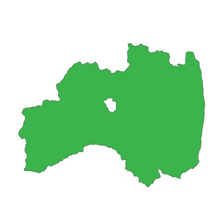 Map Fukushima, Japanのイラスト素材