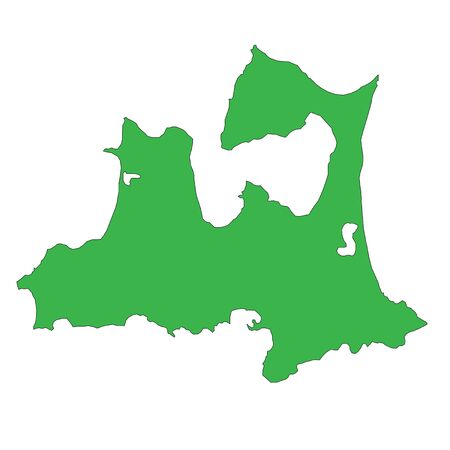 Map Aomori, Japanのイラスト素材