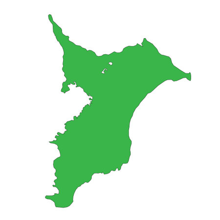 Map Chiba, Japanのイラスト素材