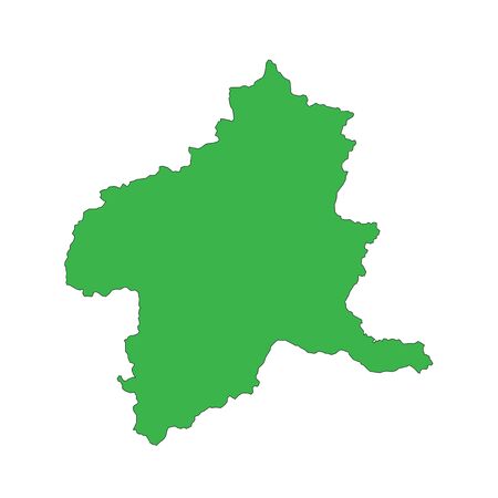 Map Gunma, Japanのイラスト素材