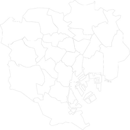 Tokyo 23 District Map?のイラスト素材