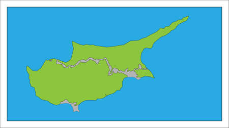 Map of Cyprusのイラスト素材