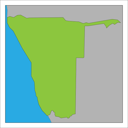 Namibia map.のイラスト素材