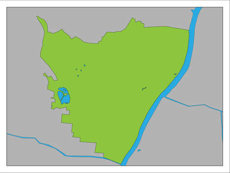 It is a map of Taito-ku.のイラスト素材