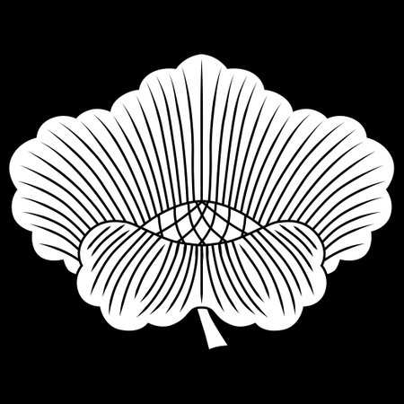 It is a family crest. It is called Kaji no Hana.のイラスト素材
