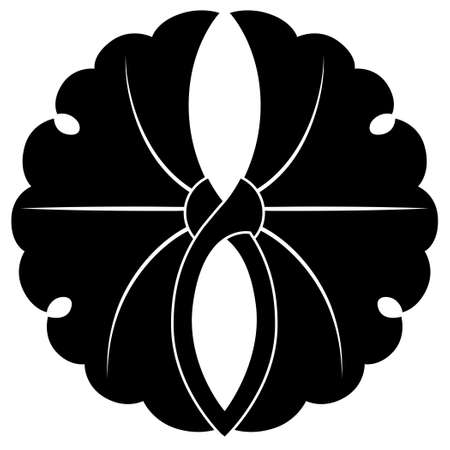 It is a family crest. It's called hugging gingko.のイラスト素材