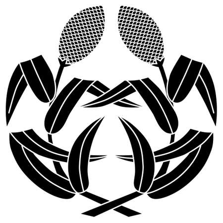 It is a family crest. It's called Difference Hugging.のイラスト素材