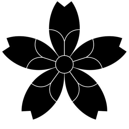 It is a family crest. My name is Sakurai Sakura.のイラスト素材
