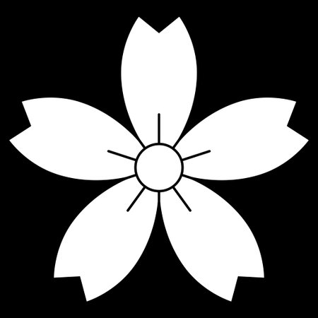 It is a family crest. My name is Hosoyama Sakura.のイラスト素材