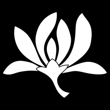 It is a family crest. It's called a falling orchid.のイラスト素材