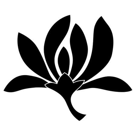 It is a family crest. It's called a falling orchid.のイラスト素材