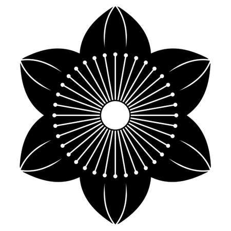 It is a family crest. It's called Mukotetsusen.のイラスト素材