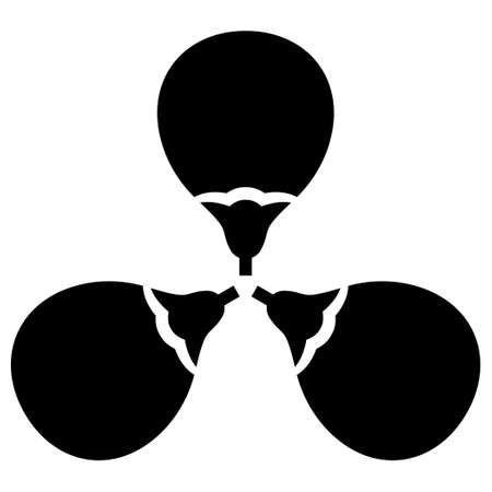 It is a family crest. It is called three aubergines.のイラスト素材