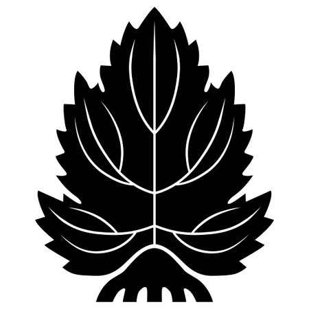 It is a family crest. It is called Honda Ichibon Cedar.のイラスト素材