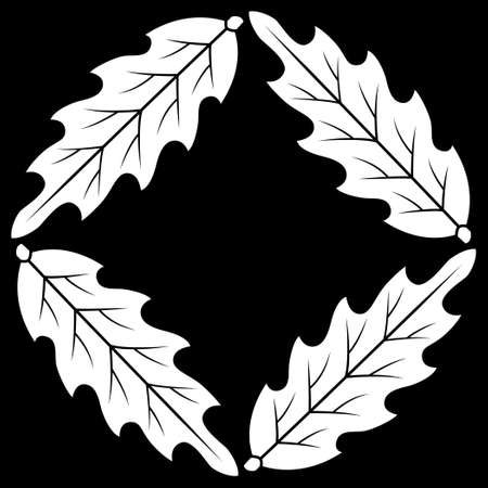 It is a family crest. It's called a four-tailed shackle.のイラスト素材