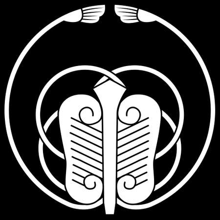 It is a family crest. It is called Bomaru Tang Dan Fan.のイラスト素材