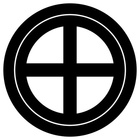 It is a family crest. It is called a maru-ni kutsuwa.のイラスト素材