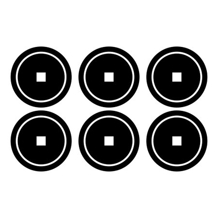 Set of buttons icon. Simple illustration of set of buttons vector icon for webのイラスト素材