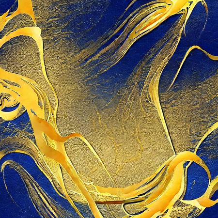 Abstract grunge background. Template for design. Blue and gold textureの素材