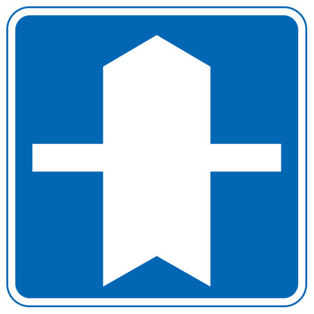 Arrow road sign on white background. Vector illustration. Eps 10.のイラスト素材