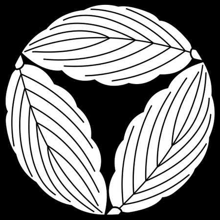 Black and white illustration of leaves. Vector illustration for coloring book.のイラスト素材