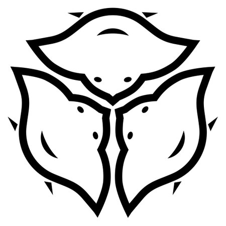 Tribal Tattoo Design. Vector Illustration. EPS10のイラスト素材