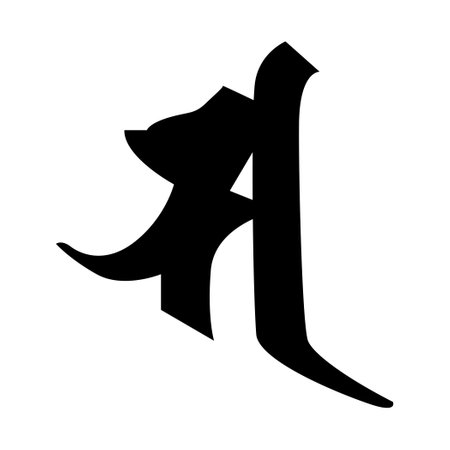 The letter K in the form of a dog. Vector image.のイラスト素材