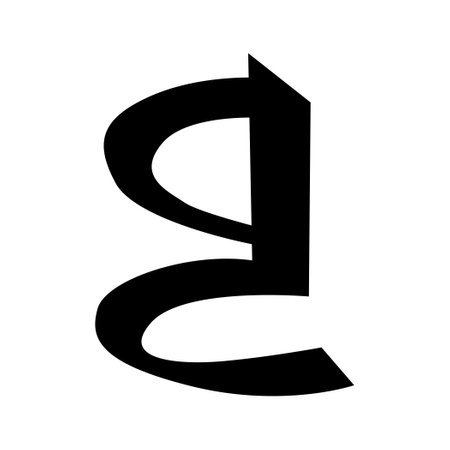 Letter B sign design template element. Vector illustration. Black symbol on white background.のイラスト素材