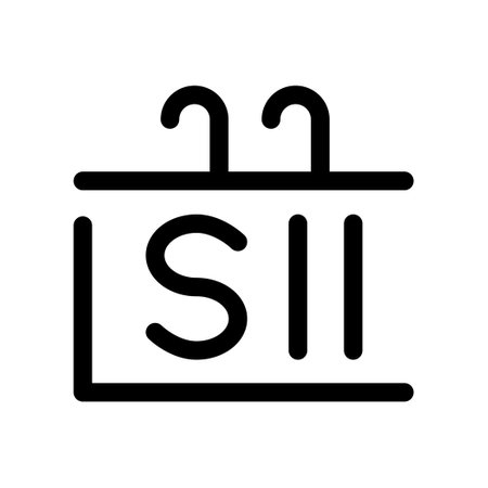 Sid icon vector. A thin line sign. Isolated contour symbol illustrationのイラスト素材
