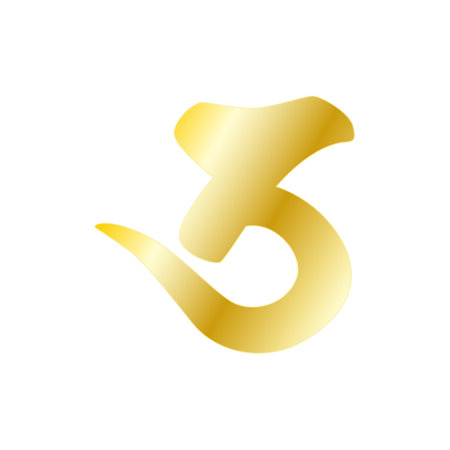 Number 35 gold on a white background. Vector illustration. Eps 10.のイラスト素材