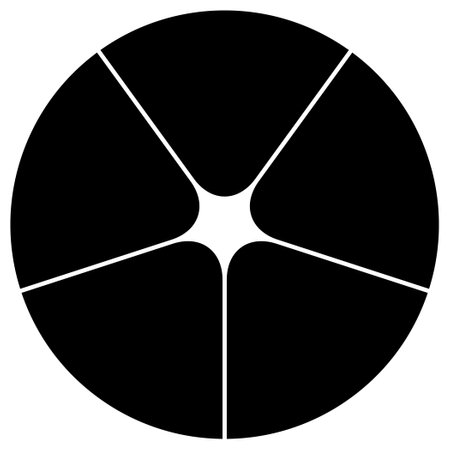 Pie chart icon. Simple illustration of pie chart vector icon for webのイラスト素材