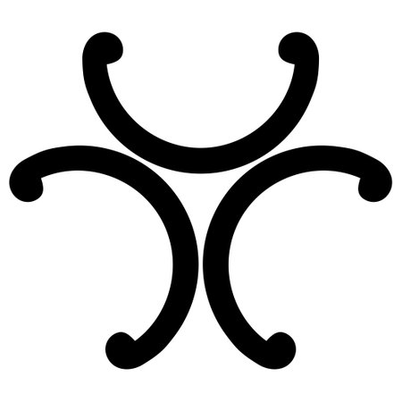 Abstract black symbol on white background. Vector illustration for your design.のイラスト素材