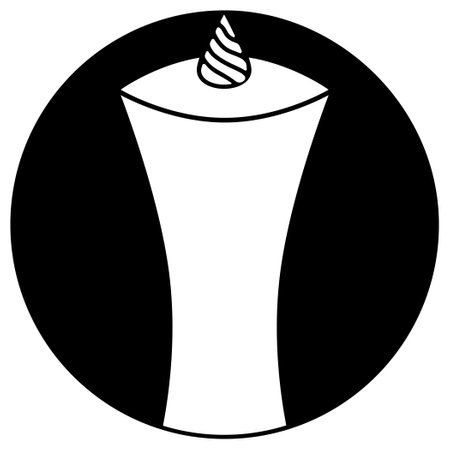 Isolated ice cream icon on a white background, Vector illustration.のイラスト素材