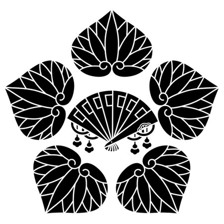 Illustration of traditional japanese pattern on a white background.のイラスト素材