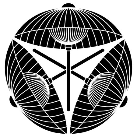 Vector illustration of a stylized globe. Black and white image.のイラスト素材