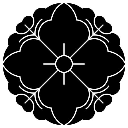 Black and white mandala. Vector illustration for coloring book for adults.のイラスト素材