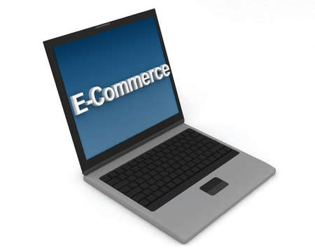 Laptop ecommerceの写真素材