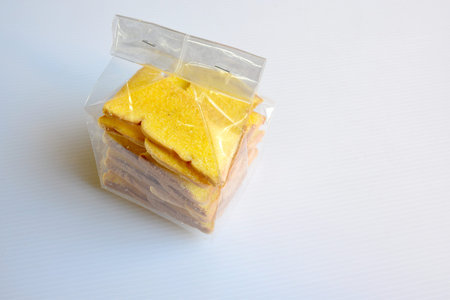 Butter Bread in plastic bags