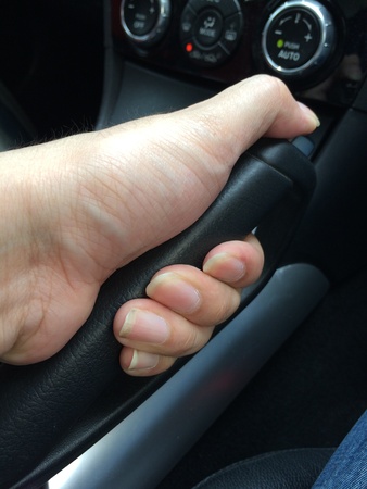 Pulling car hand brakeの素材