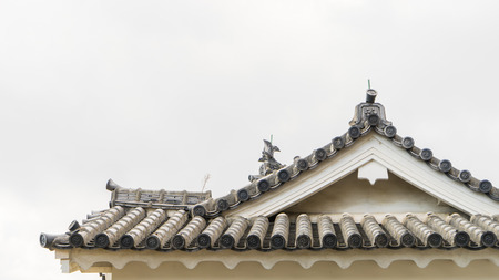 Japanese Castle Roof tilesのeditorial素材