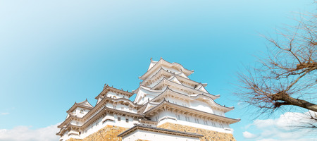 Himeji, Japan - March 12, 2016: Himeji Castle is open for visiting in 2016.のeditorial素材
