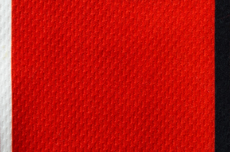 Red linen fabric pattern for texture and background.の写真素材