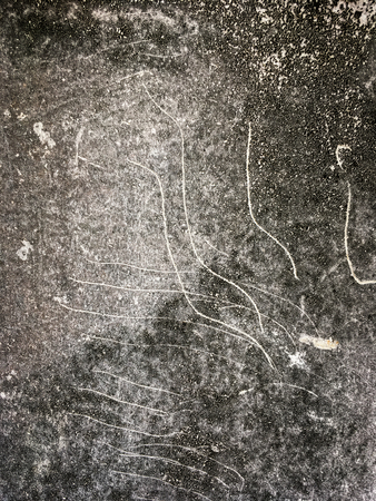 Dirty concrete road surface with scratchesの写真素材
