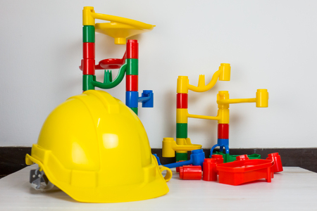 Children colorful Educational toy for Engineering.の写真素材