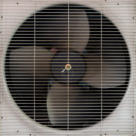 Air Conditioner spinning Ventilation Fanの写真素材
